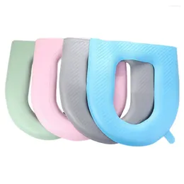 Toilet Seat Covers Silicone Foam Ring Household Cushion Closestool Mat Non-dirty Hand Cover Home Supply