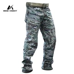 Pants Mege Tactical Cargo Pants Military Army Combat Trousers Camouflage Outdoor Airsoft Casual Durable Wide Leg Mens Working Clothing