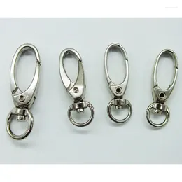 Keychains Wholesale !! High Quality 100PCS 38mm / 45mm Alloy Swivel Clasps Snap Key Hooks DIY Chain Ring