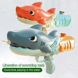 Gun Toys Ultimate Fun with Large Size Shark Water Gun Toy and Yellow Duck Beach Toy - Perfect Combo for Summer Water BattlesL2403