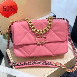 2024 19 Designer Bag Top Lambskin 9A Quality Women Fashion Luxury Shoulder Crossbody Handbag Ladies Gold Silver Chain Toteh 1102ess