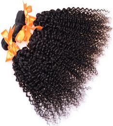 50OffNew Curly Hair Extensions 100 Brazilian Virgin Hair Kinky Curly 3pcs lot Peruvian Malaysian Indian Mongolian Kinky Curly H9354663