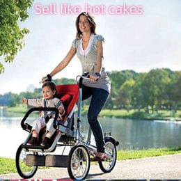 Parent-child Tricycle Baby Carriage Carrier Stroller Versatile Folding Mother and Child Tricycle Baby Children Carrier Bicycle3207