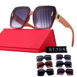Designer Sunglasses Letter F Brand Glass UV400 Protection Square Full Frame Design High Definition Lenses for Man Woman outdoor YL7154