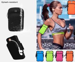 CellPhone Pouches Elastic Lycra Running Armband phone Arm package Water Resistant Upper wrist Band MobilePhone pouch for sports fi1273180