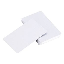 2Sets Party Favour Sublimation DIY White Double Sided Blank Aluminium Sheet Card Size 0.24mm