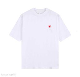 2023 Spring and Autumn Latest Mens Womens Amis Designers Luxury Pure Cotton Fashion Leisure Trend Simple Classic t -shirt 6xfz