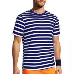 Mens t Shirts Vertical Striped T-shirt Red and Black Stripes Novelty Sportswear Short-sleeve Quick Dry Tshirt Summer Vintage Tees