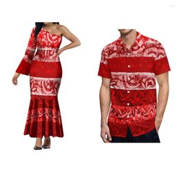 Party Dresses Fishtail Skirt Custom High Quality Couple Dress Summer Long Sleeve One-Shoulder Sexy Short Men's Shirt
