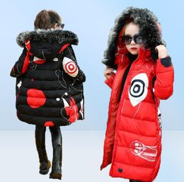 Teenage Girls New Black Red Thick Coat Winter clothes Wear Costume For Size 6 7 8 9 10 11 12 13 14 Years Child Down Jackets1057236