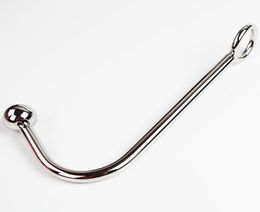 Stainless Steel Solid Anal Hook Use with Rope Set Adult Slave Master Bondage Gear Butt Plug Sex Toy9929579