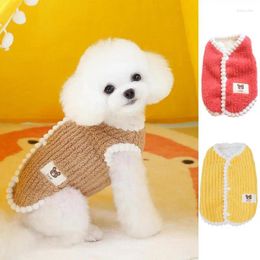 Dog Apparel Pet Clothes Windproof Sleeveless Winter Warm Fleece Vest Clothing For Puppy Kitten Chihuahua Poodle Teddies Bichon Yorkshire