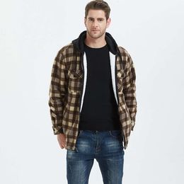 Lammkaschmir für Herren Herbst und Winter Neue Stehkragen-Strickjacke mit halbem Reißverschluss Lässige Top-Outdoor-Fleecejacke