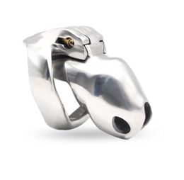 Latest Design Metal HT V4 Male Device Stainless Steel Cock Cage Penis Ring Bondage Lock Adult BDSM Sex Toy For Men A777-2 5 Size6170472