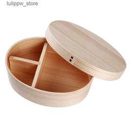 Bento Boxes Japanese Style Bento Boxes Wood Lunch Box Portable Picnic Kids Students Food Container Kitchen Accessories L240307