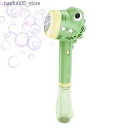 Novelty Games Baby Bath Toys Cartoon Bubble Machine Leak proof Bubble Machine Childrens Bubble Stick Machine Fun Bubble Machine Q240307