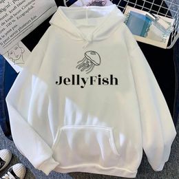 Women's Hoodies Jellyfish Women Sweat Y2k Streetwear Anime 2024 Hood Sweatshirts Female Fleece Hooded Shirt