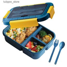 Bento Boxes Bento Boxes For Adults - Lunch Box For Kids Childrens With Spoon Fork - Durable For On-The-Go Meal BPA-Free L240307