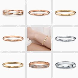 Designer 2024 New Fashion 18K Gold, 925 Silver X Hinged Chain Bracelet