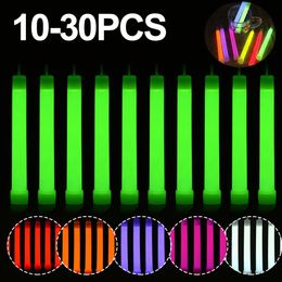 10-30pc Military Glow Light Sticks Waterproof Concert Party Light Stick with Hook Camping Hiking Walking SOS Gear Survival Kits 240307