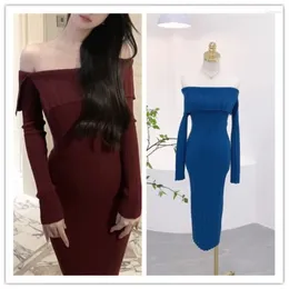 Women's Swimwear Beach Bath Outlet Women Cover Up Swimsuit For The Autumn Winter Bright Shoulder Slim Fit Split Pure Desire Christmas Dress