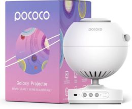 POCOCO Home Planetarium Star Projector Night Light (White)