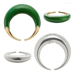 Cluster Rings Ring For Women Chic And Stylish Circular Open Shape Vintage Punk Twist 925 Silver