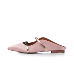 Sandals Fomous Brand Design Women Shoes Pointed Toe Flat Heels Solid Colors Sapato Feminino Shallow Casual Chaussures Femme