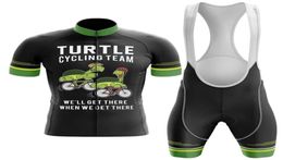 2022 TEAM Turtle PRO cycling jersey 19D gel bike shorts suit MTB Ropa Ciclismo mens summer bicycling Maillot culotte clothing1817098