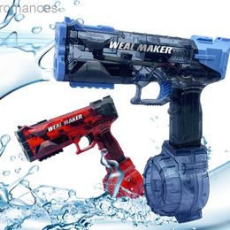 Kids Toys Electric Gun Shooting Kid Swimming Pool Play Water Summer Outdoor Games Toy for Children Gift 240307