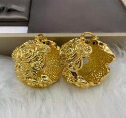 Hoop huggie örhängen kvinnor mode smycken dubai guld färg etiopisk afrikan för brasilianska bröllop pläterade set 2210084316649