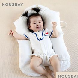 Pillows Baby Pillow Born Breathable Comfort Guard Slee Head Protection Pad Sleep Cushion 230630 Drop Delivery Dhhex