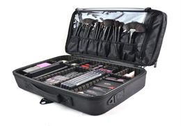 High Quality Multifunction New Professional Women Makeup Case Bag Ladies Black Large Capacity Portable Cosmetic Storage Travel Ba9416004