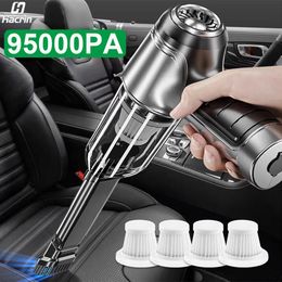 Car Vacuum Cleaner 95000PA Strong Suction Handheld Wireless Vacuum Cleaner Blower 2 in 1 Portable Vacuum Cleaner For Car Home 240226