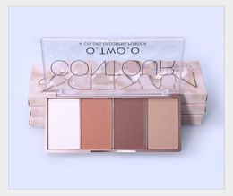 OTWOO Contour Bronzers Palette Face Shading Grooming Powder Makeup 4 Colors LongLasting Make Up Contouring Bronzer Cosmetics2584337