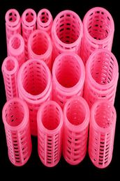 15pcsset Plastic Hair Curler Roller Large Grip Styling Roller Curlers Hairdressing DIY Tools Styling Home Use Hair Rollers8290905