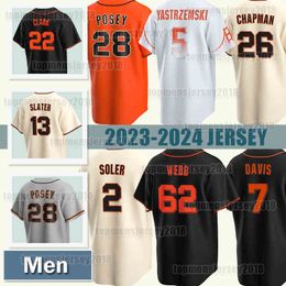 62 Logan Webb Jersey 26 Matt Chapman Baseball Mike Yastrzemski 19 Tom Murphy Tristan Beck Robbie Ray 1 Cooper Hummel Casey Schmitt Jung Hoo Lee Kyle Harrison Otto Lopez