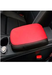 Genuine leather Central Armrest box sleeve Car interior accessories For Mercedes GLA 200 220 260 CLA C117 A class4808599