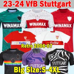 23 24 VfB StutTgartS Soccer Jerseys Retro 2006 07 MILLOT MVUMPA PFEIFFER 2023 2024 KASTANARAS ZAGADOU goalkeeper Football Shirts Men Uniforms Kids Kits