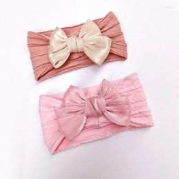 Hair Accessories Elegant Elastic Hairbands Born Baby Ties Princess Bow Kids Headband Pography Props Headwear