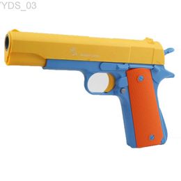 Gun Toys M1911 Soft Bullet Toy Gun Manual Pistol Gun Dart Blaster Shooting Toy Fake Gun For Kids Boys Birthday Gifts Outdoor Games YQ240307