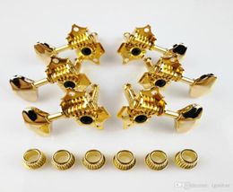 Grover Vintage Guitar Machine Heads Tuners Gold Tuning Pegs without original packaging 1622212