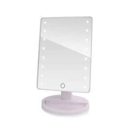 LED Touch Sn Makeup Mirror Table Vanity Mirror for Makeup with 16 LED Lights Professional Adjustable Countertop 180 Rotating9469119