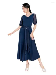 Stage Wear 2024 Modern Dance Dress Women's Summer Large Waltz Ballroom L9897