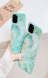 For iPhone 11 Pro Max Glossy Bling Glitter Marble iPhone Case For 7 8 6 S 6S Plus X XR XS Max Cover Slim Conch Shell Funda7652576