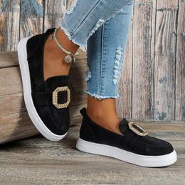 Casual Shoes Women Flats Spring Autumn Suede Leather Breathable Moccasins Woman Boat Soft Round Toe Slip On Ladies Plus Size 43