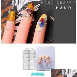 Nail Art Kits Training Tool Sile Reusable Hand Display For Drop Delivery Dhpnz