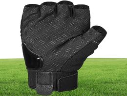 Cycling Gloves Half Finger Steel Outdoor Reinforced Brass Knuckle Motorcycle Motorbike Powersports Racing Textile SelfDefence Saf3686395