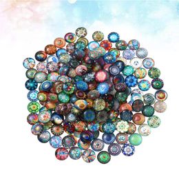 Storage Bottles Vintage Decor Mixed Tiles Supplies Round Tilesr For Crafts Gemstone Beads Mosaic