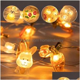 Other Event & Party Supplies Easter Decorations For Home Rabbit Led String Light Bunny Eggs Kids Gift Happy Party Favour Decor 220815 D Dhlog